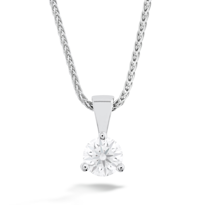 0.5 ctw. Solitaire Pendant - Three-Prong in 18K Yellow Gold