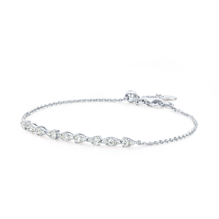 0.43 ctw. Aerial Dewdrop Bracelet in 18K White Gold