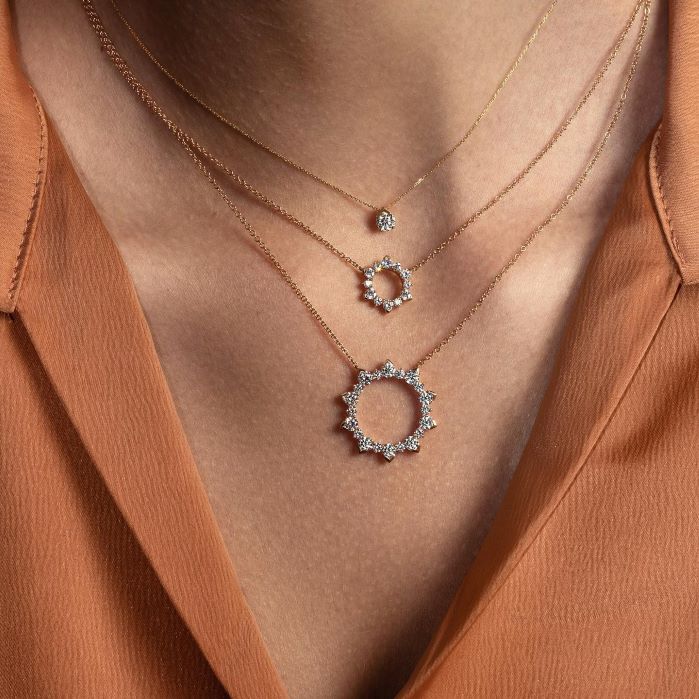 1.75 ctw. Aerial Eclipse Large Pendant in 18K White Gold-3