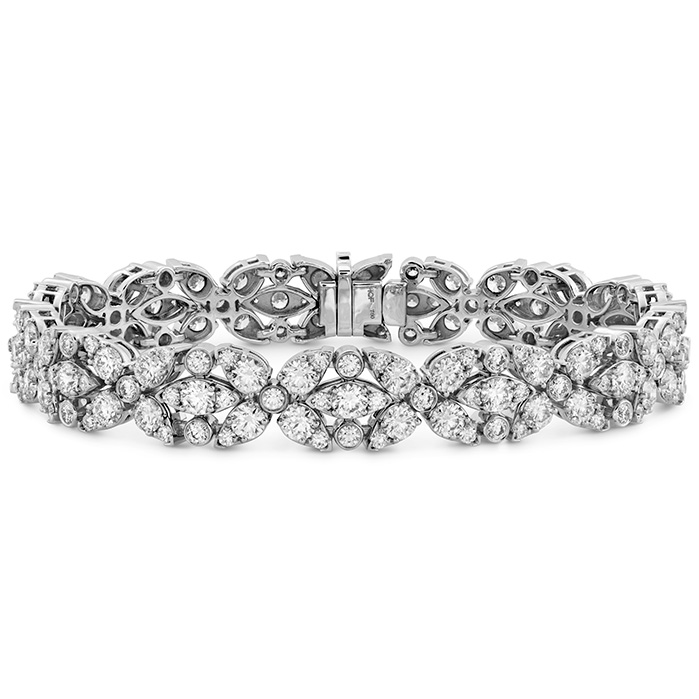 11.15 ctw. Aerial Double Row Diamond Bracelet in 18K White Gold