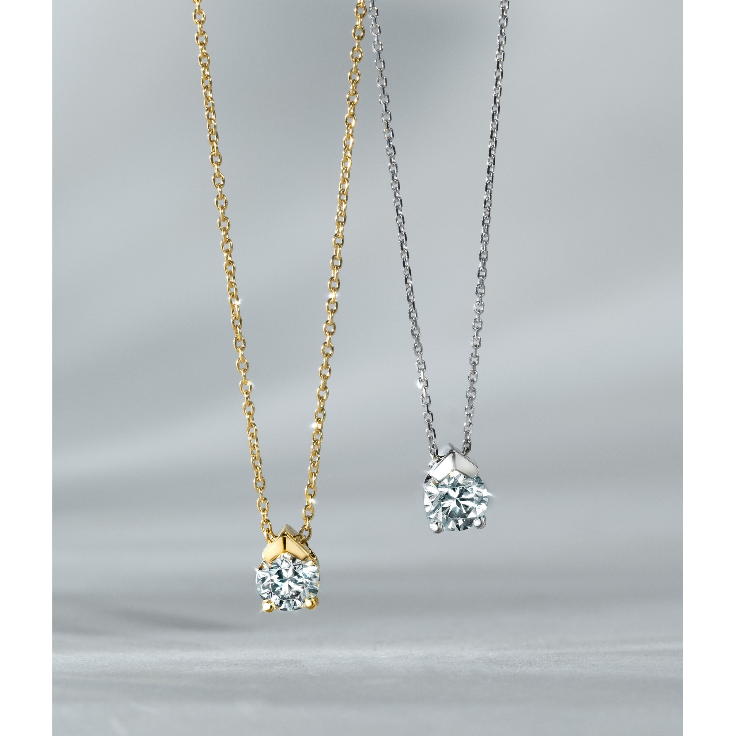 0.5 ctw. Aerial Single Diamond Pendant in 18K Yellow Gold 0.5 ctw. Aerial Single Diamond Pendant in 18K Yellow Gold-2