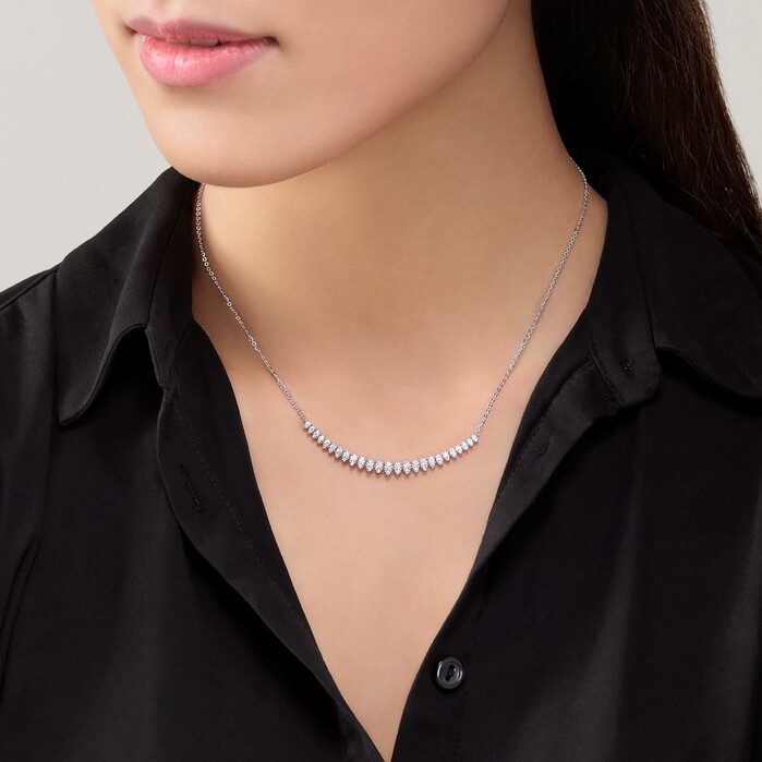 0.83 ctw. Aerial Lunar Eclipse Pendant Medium in 18K White Gold