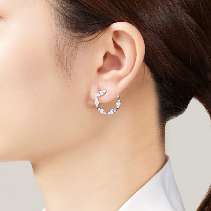 1.33 ctw. Aerial Marquise Wrap Earrings Large in 18K Yellow Gold