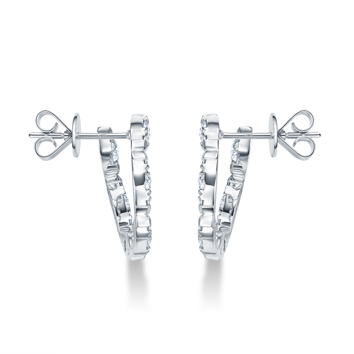 1.33 ctw. Aerial Marquise Wrap Earrings Large in 18K Yellow Gold