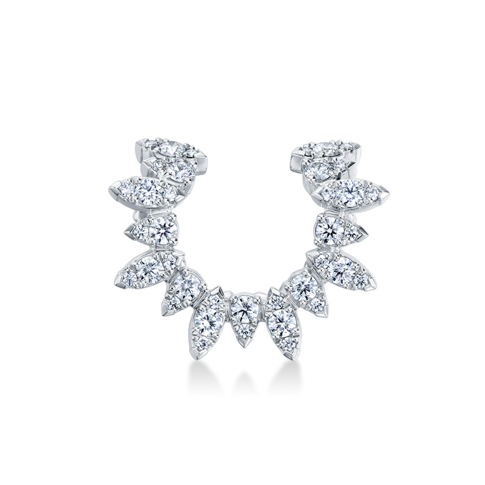 0.42 ctw. Aerial Sunburst Ear Cuff in 18K White Gold
