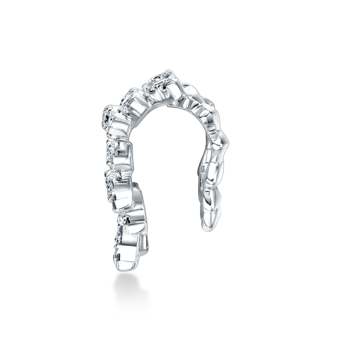 0.42 ctw. Aerial Sunburst Ear Cuff in 18K White Gold