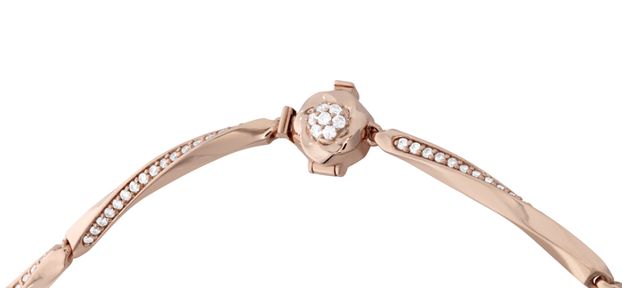 5.95 ctw. Atlantico Wave Line Necklace in 18K Rose Gold