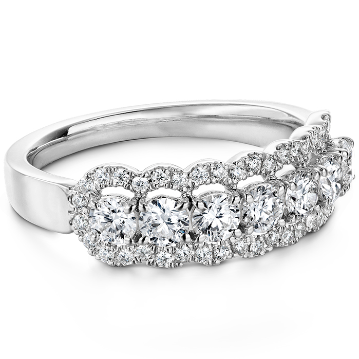 0.94 ctw. Aurora Seven Diamond Band in 18K Rose Gold