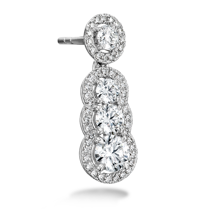 2.81 ctw. Aurora Drop Earrings in 18K White Gold