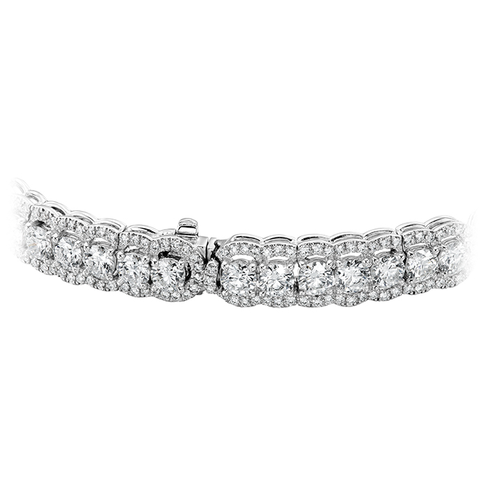 8.8 ctw. Aurora Line Bracelet in 18K White Gold