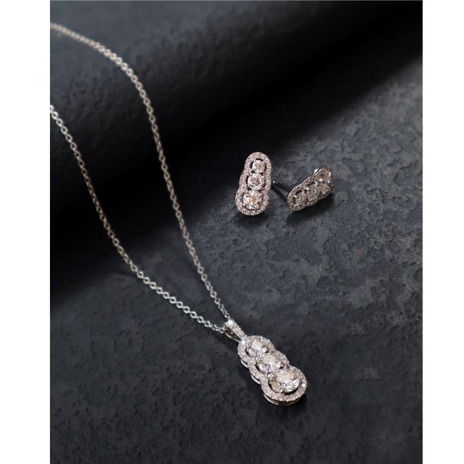 1.07 ctw. Aurora Pendant - Large in 18K Rose Gold