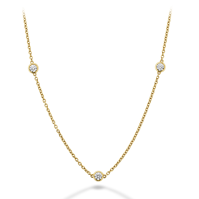 0.26 ctw. Signature Bezels By The Yard 3 Stone in 18K Yellow Gold