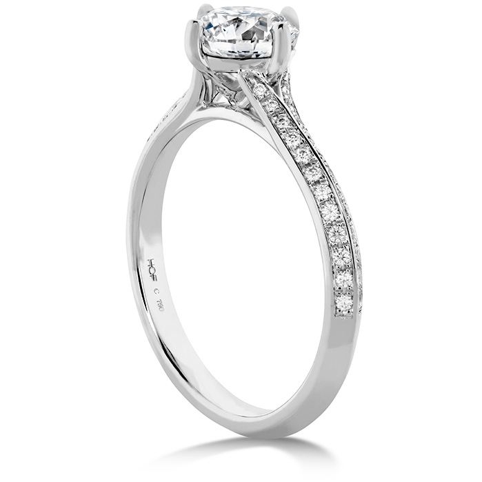 0.18 ctw. Camilla Pave Knife Edge Engagement Ring in Platinum-2