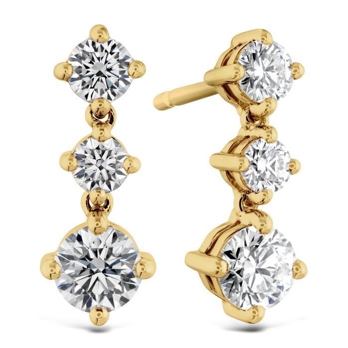 0.94 ctw. Cascade Mini Drop Earrings in 18K Yellow Gold