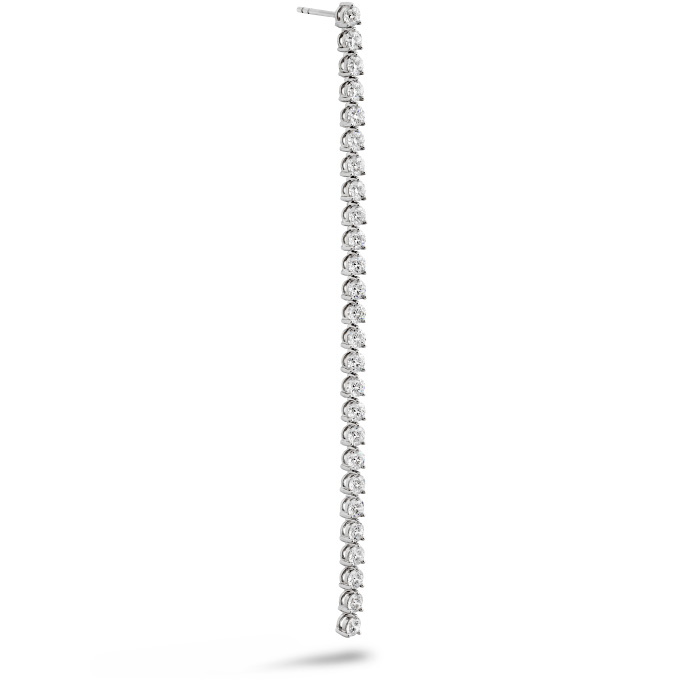 7.8 ctw. Cascade Stiletto Earring in 18K White Gold