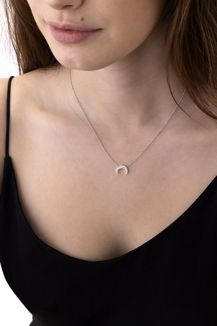 0.22 ctw. Charmed Horn Pendant in 18K Yellow Gold