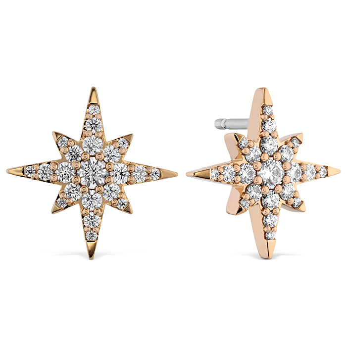 0.43 ctw. Charmed Starburst Earrings in 18K Rose Gold