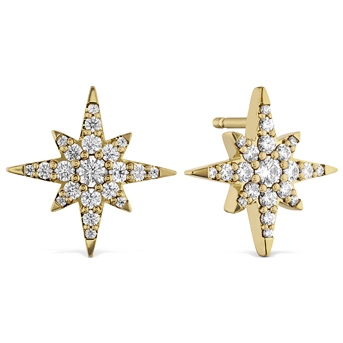 0.43 ctw. Charmed Starburst Earrings in 18K Yellow Gold