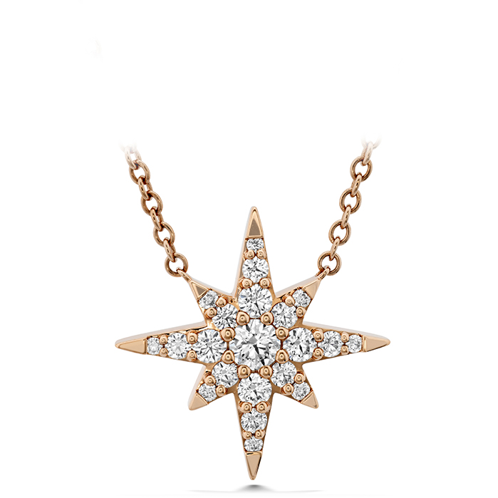 0.31 ctw. Charmed Starburst Pendant in 18K Rose Gold