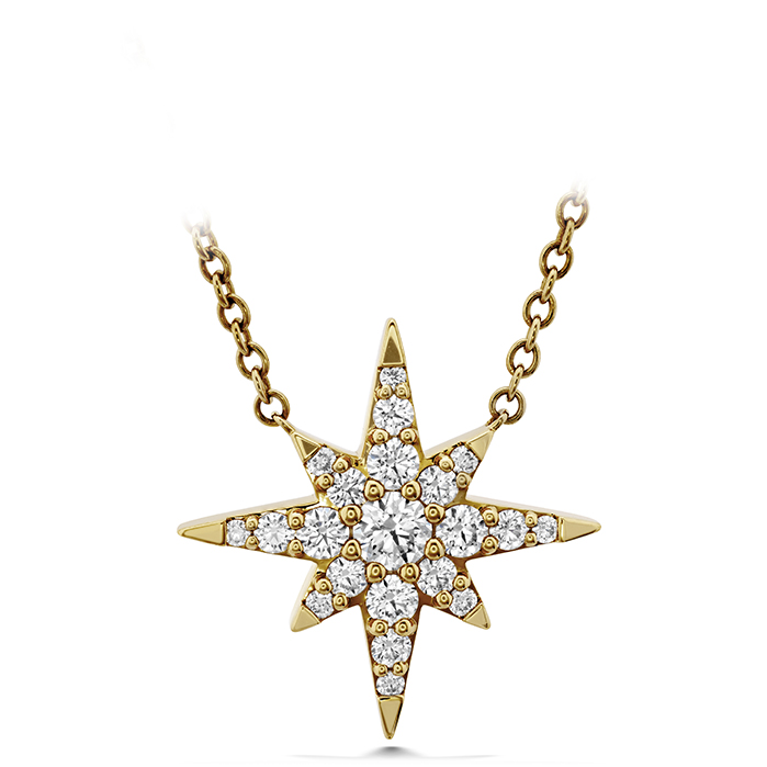 0.31 ctw. Charmed Starburst Pendant in 18K Yellow Gold