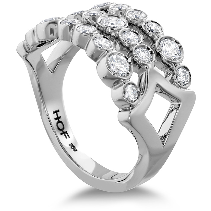 0.9 ctw. Copley Bezel Right Hand Ring in Platinum