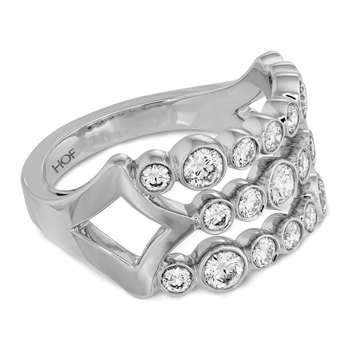0.9 ctw. Copley Bezel Right Hand Ring in Platinum