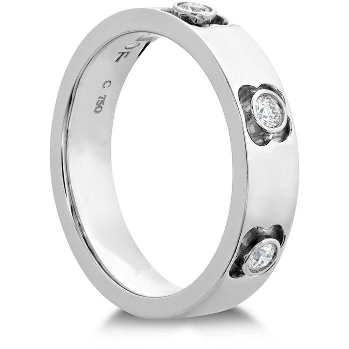 0.17 ctw. Copley Multi Diam Band 5mm in 18K White Gold