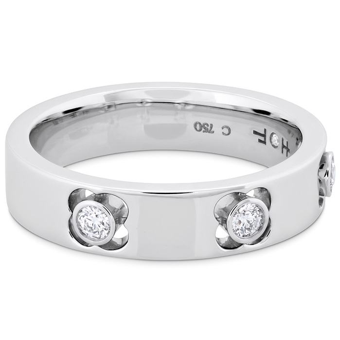 0.17 ctw. Copley Multi Diam Band 5mm in 18K White Gold