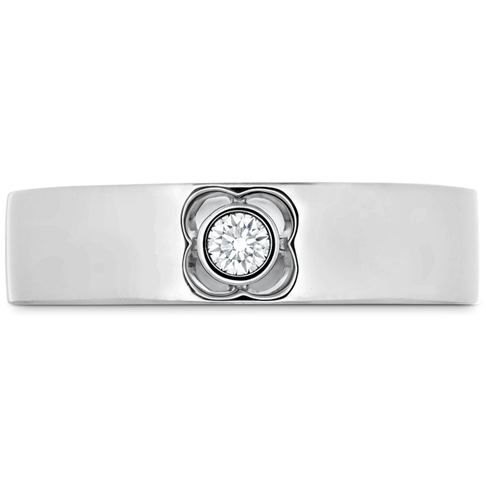 0.1 ctw. Copley Single Diam Band 6mm in 18K White Gold