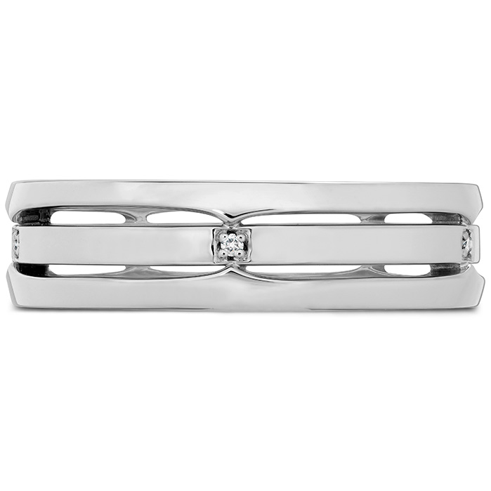 0.05 ctw. Copley Triple Row Men's Band in 18K Gold