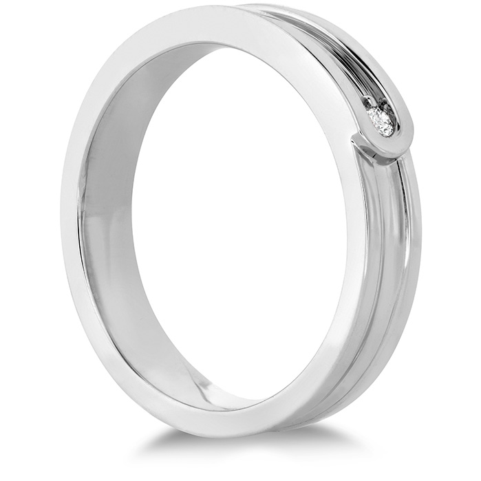 0.03 ctw. Coupled Encompass Band 4mm in 18K Yellow Gold