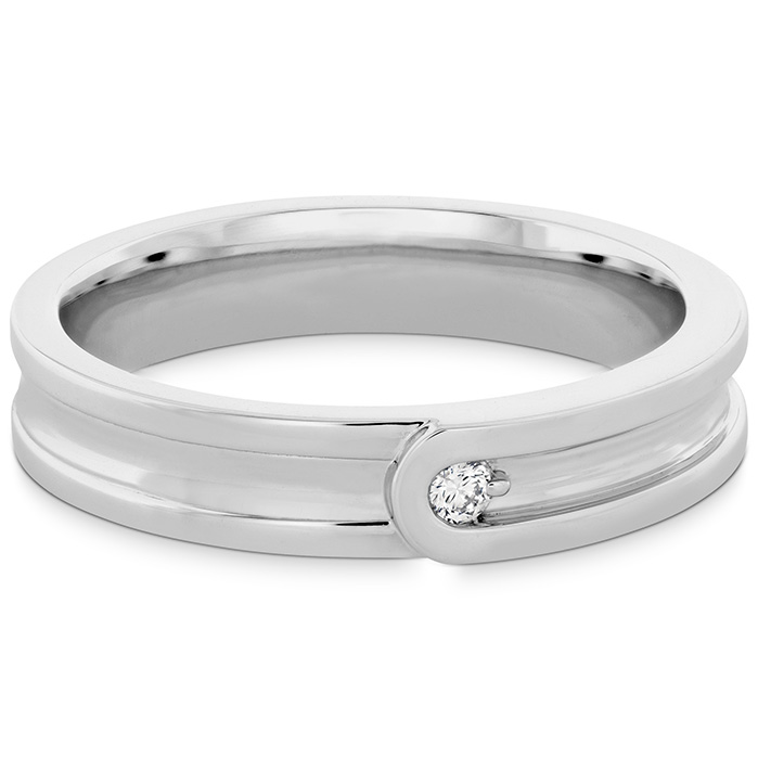 0.03 ctw. Coupled Encompass Band 4mm in 18K Yellow Gold