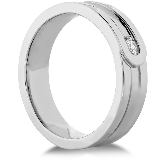 0.1 ctw. Coupled Encompass Band 6mm in 18K Rose Gold