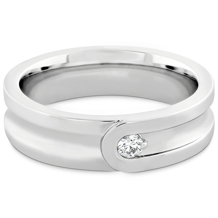 0.1 ctw. Coupled Encompass Band 6mm in 18K Rose Gold