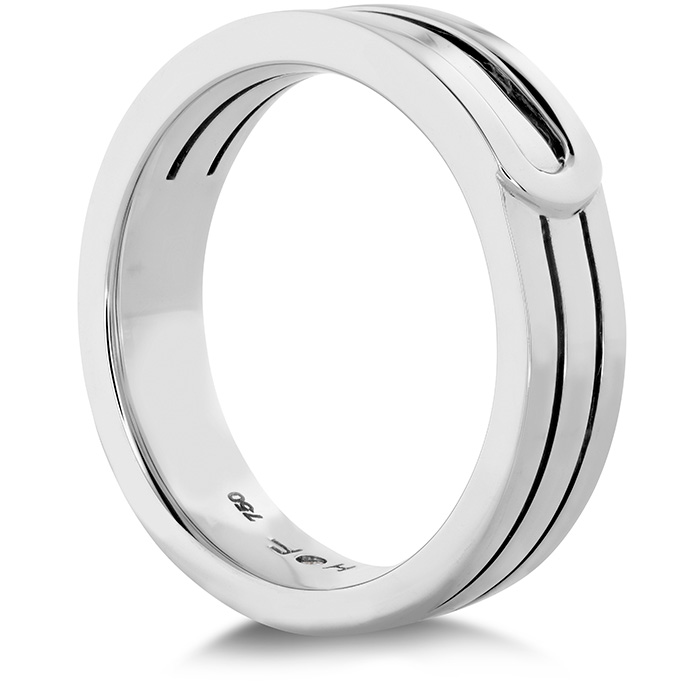 Coupled Encompass Triple Row Metal Band in 18K Yellow Gold