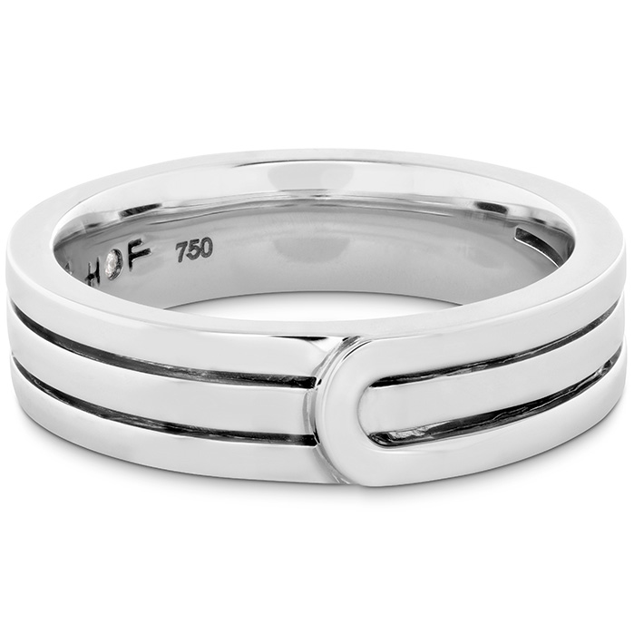 Coupled Encompass Triple Row Metal Band in 18K Yellow Gold