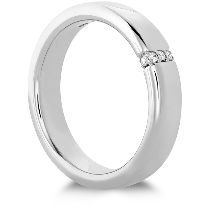 0.04 ctw. Coupled Simplicity Diamond Band 4mm in 18K Rose Gold