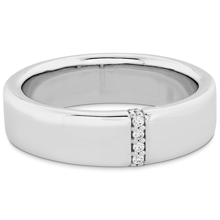 0.08 ctw. Coupled Simplicity Diamond Band 6mm in 18K Yellow Gold