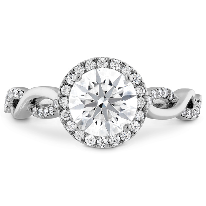 0.28 ctw. Destiny Lace HOF Halo Engagement Ring in Platinum 0.28 ctw. Destiny Lace HOF Halo Engagement Ring in Platinum