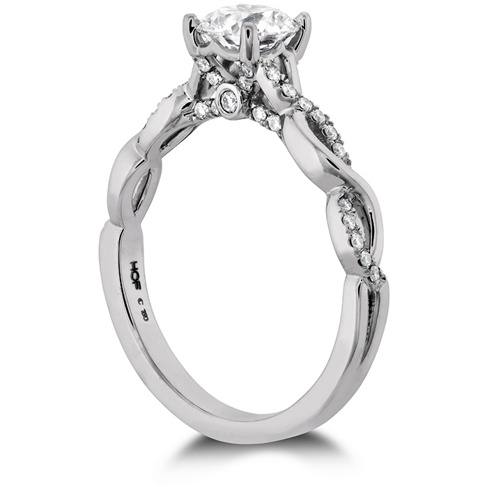 0.16 ctw. Destiny Lace HOF Engagement Ring in Platinum-2