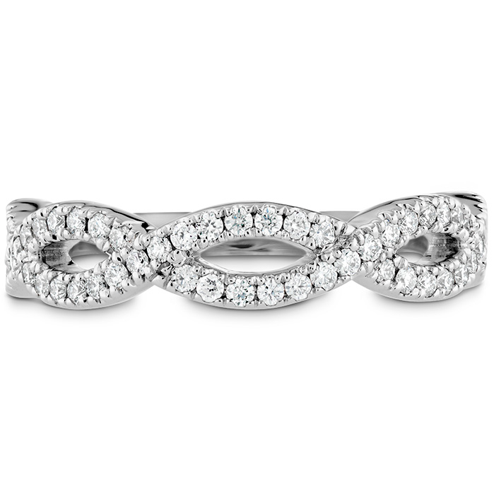 0.3 ctw. Destiny Twist Diamond Band in 18K White Gold