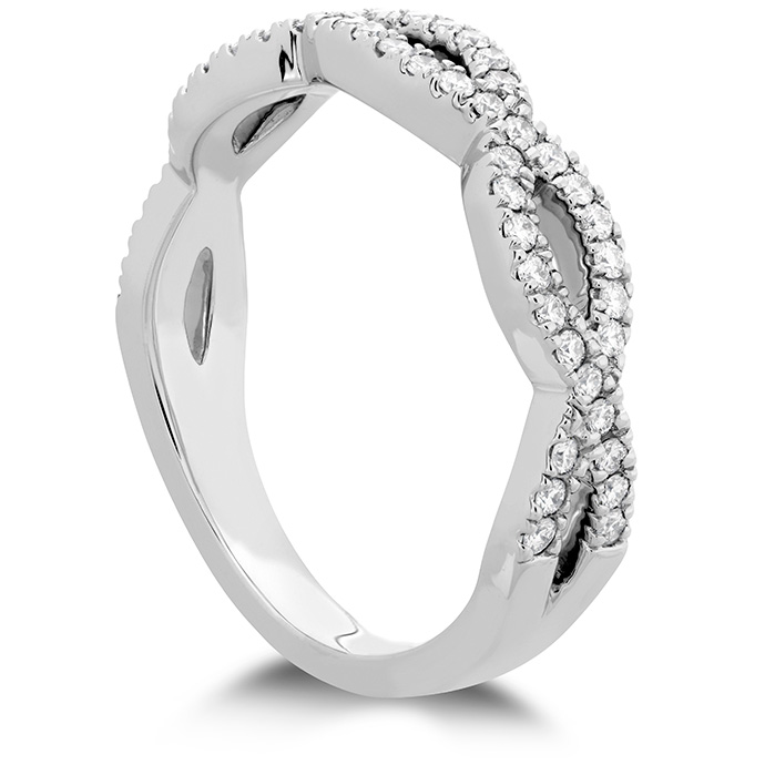 0.3 ctw. Destiny Twist Diamond Band in 18K White Gold