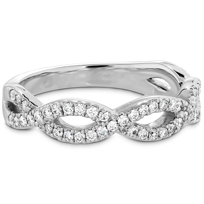 0.3 ctw. Destiny Twist Diamond Band in 18K White Gold