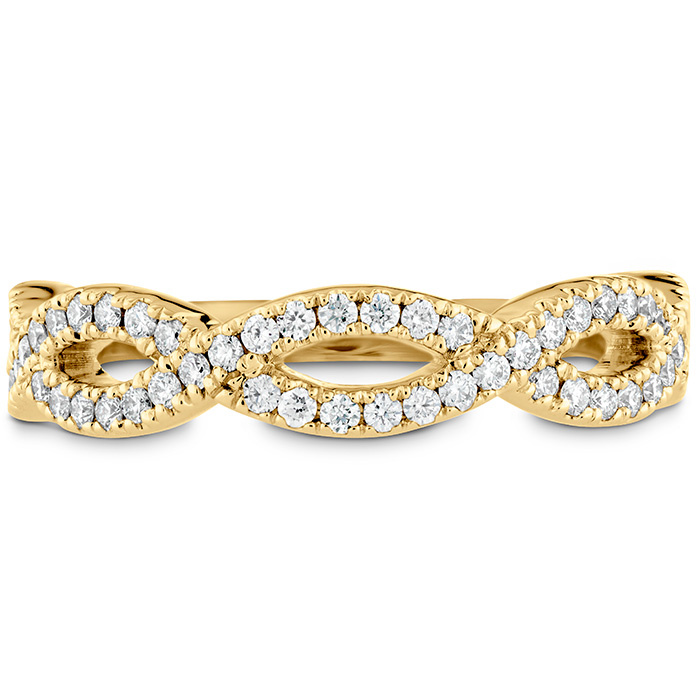 0.3 ctw. Destiny Twist Diamond Band in 18K Yellow Gold