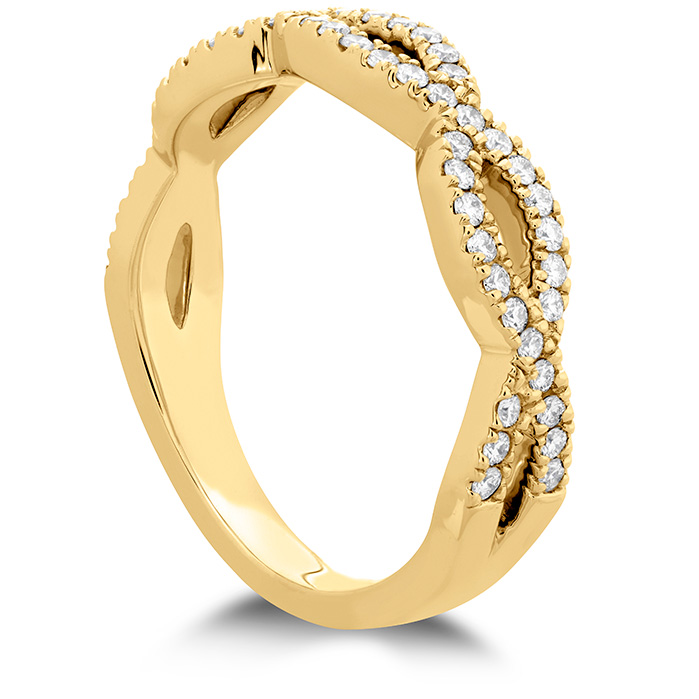 0.3 ctw. Destiny Twist Diamond Band in 18K Yellow Gold