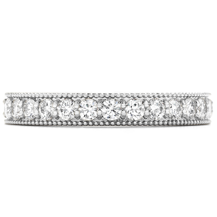 0.45 ctw. Diamond Bar Milgrain Band in 18K White Gold