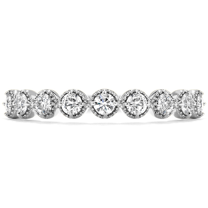 0.25 ctw. Diamond Bar Single Prong Milgrain Band in Platinum