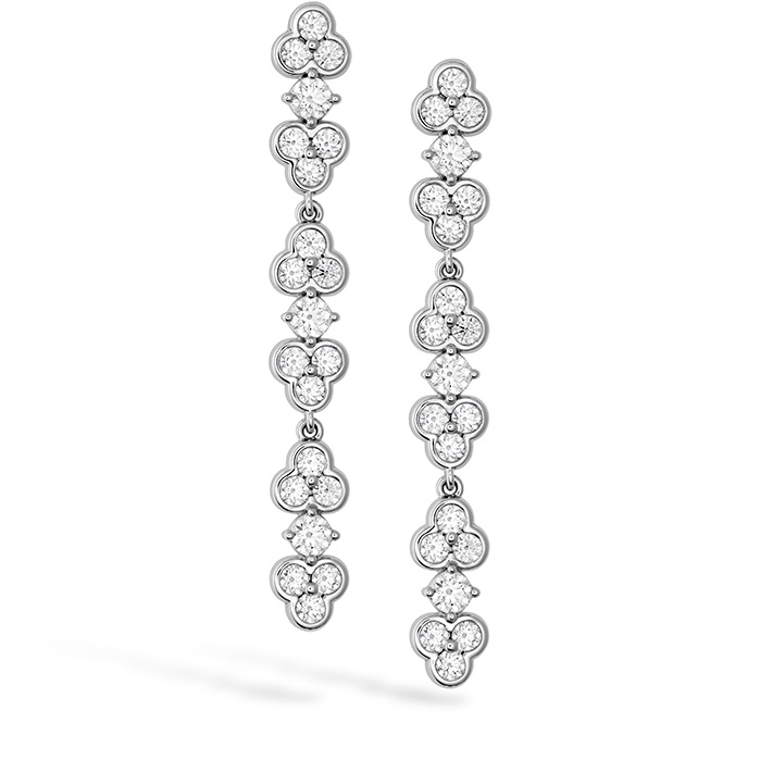 3.18 ctw. Effervescence Diamond Line Earrings in 18K Rose Gold