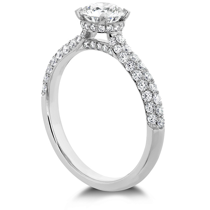 0.55 ctw. Euphoria HOF Engagement Ring - Diamond Band in Platinum
