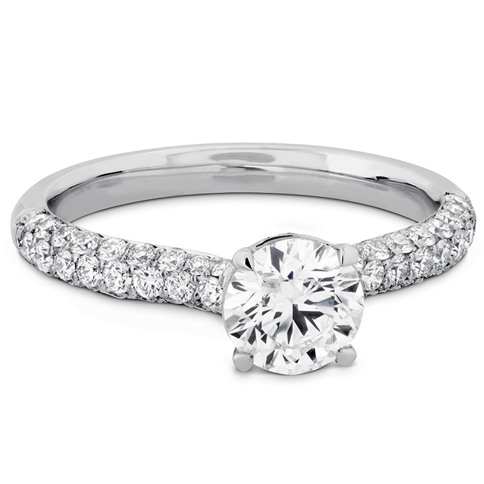 0.55 ctw. Euphoria HOF Engagement Ring - Diamond Band in Platinum